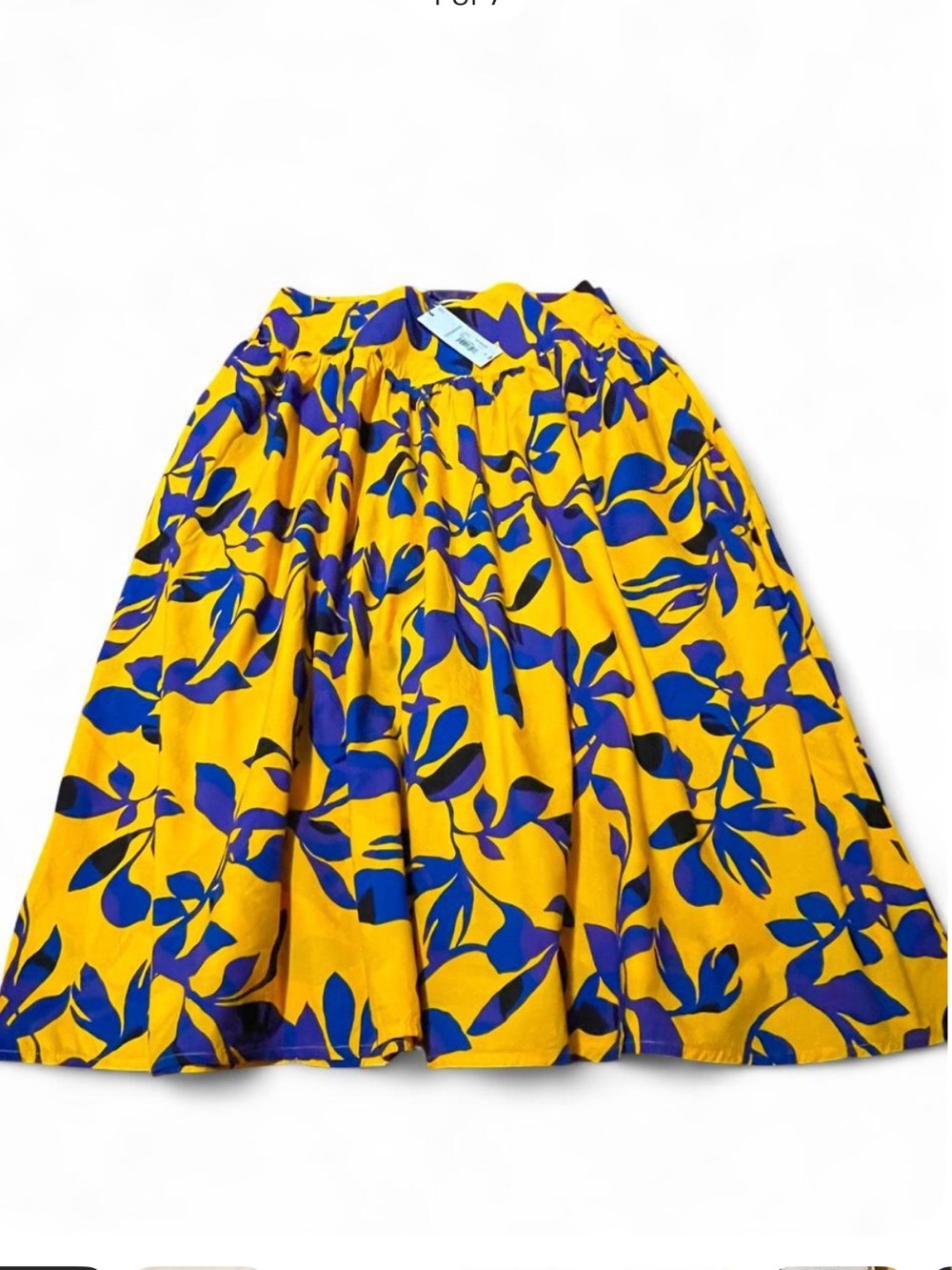 Liz Claiborne Bold Floral A-Line Midi Skirt New With Tags (NWT) Size: 8
